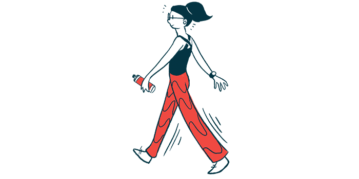 New York City Marathon/angioedemanews.com/woman walking illustration