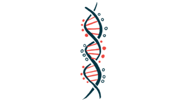 A DNA strand is illustrated.