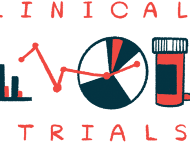 A bar graph, a line graph, a pie chart, and prescription medicine bottle are seen sandwiched between the words 