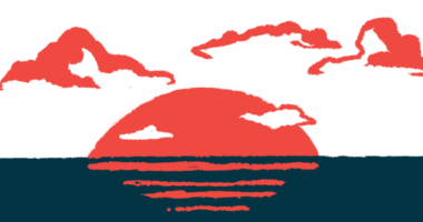 An illustration of a sunset is shown.