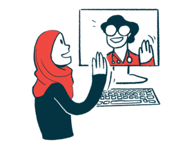 telehealth | Rare Disease Day 2022 | illustration of doctor and patient in video appointment